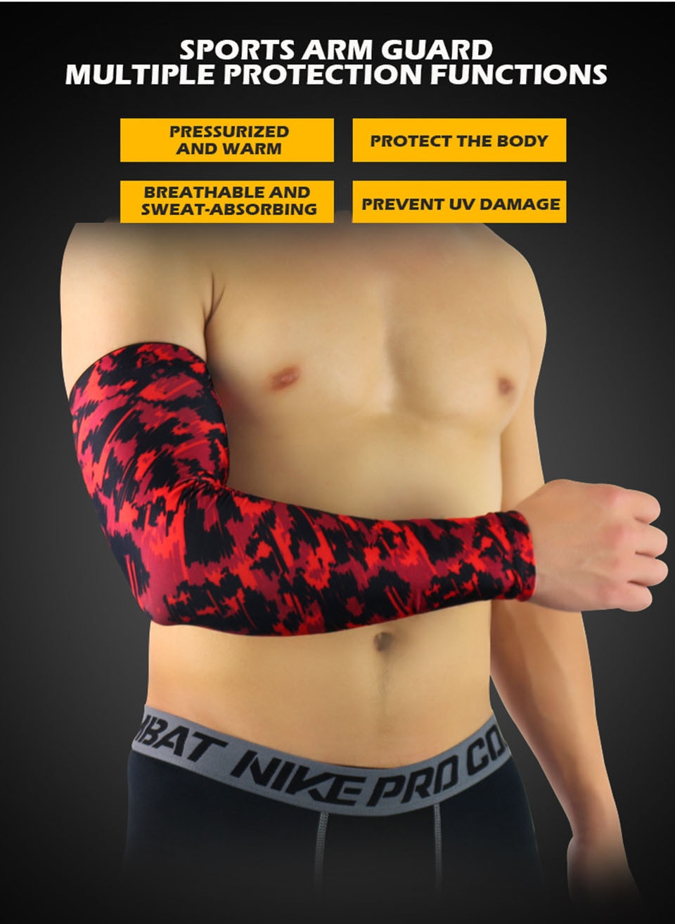 Quick Dry UV Protection Sports Arm Sleeves