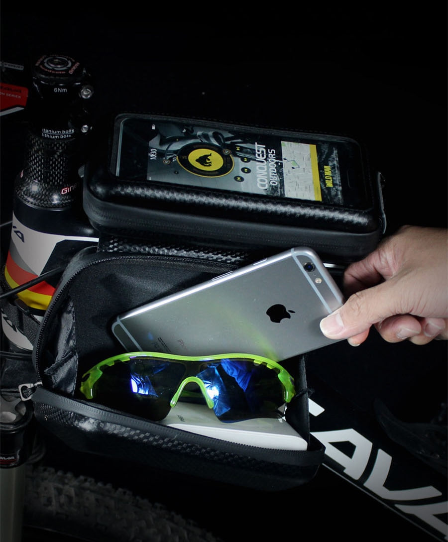 2-in-1 Waterproof Bike Bag and Touchscreen Phone Case 6.6''