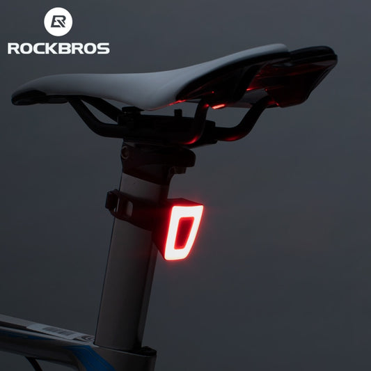 ROCKBROS  Mni Bike Light Waterproof USB Rechargeable Helmet Taillight Lantern For Bicycle LED Safety Night Riding Tail Light